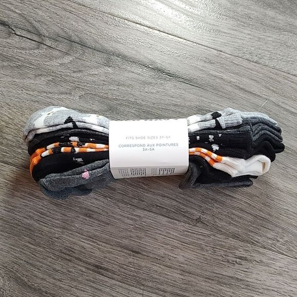 Brand‎ New Printed 6-Pack Size Large (3Y-5Y) Halloween Unisex Ankle Socks - Picture 5 of 9